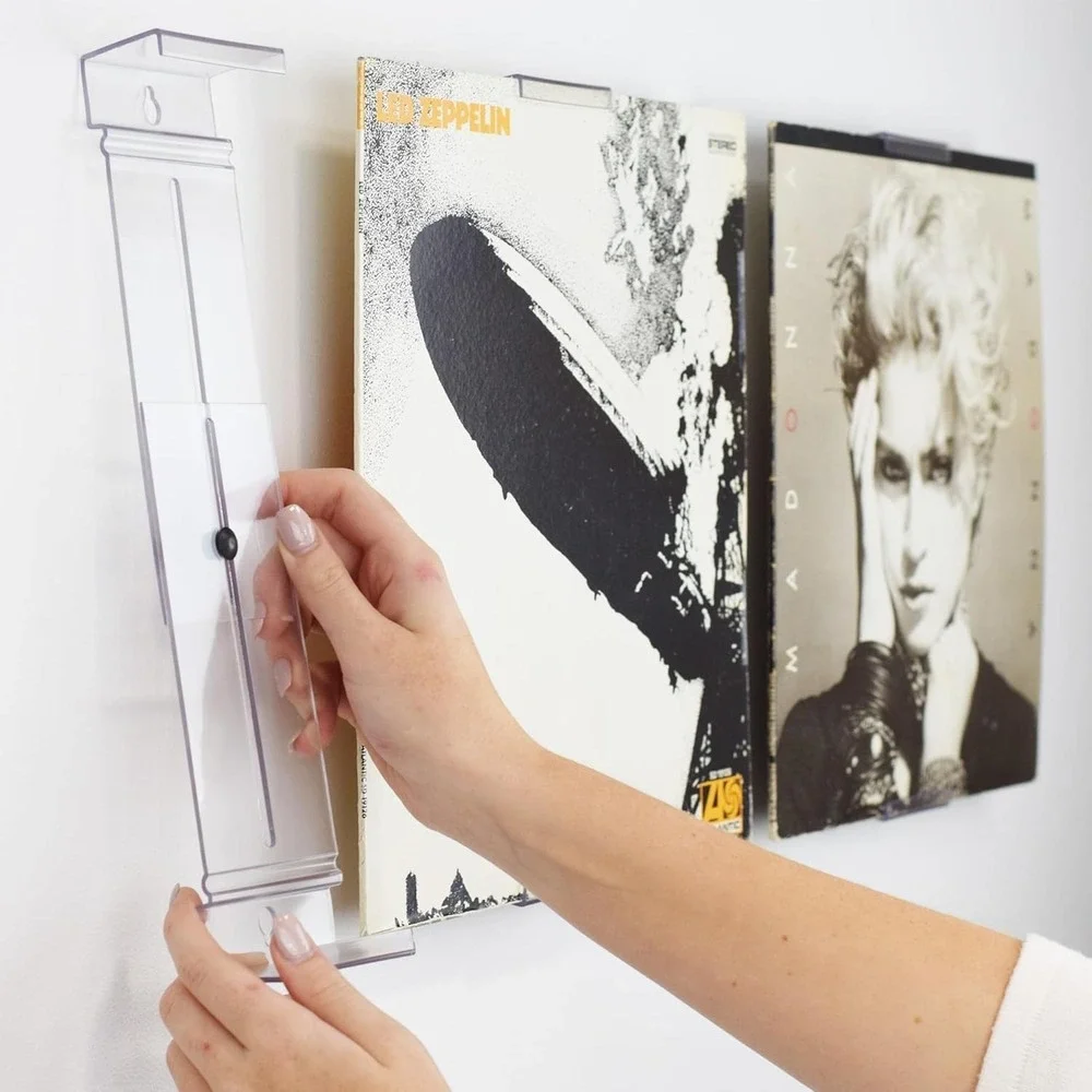 CollectorMount Album Mount Vinyl Record Shelf Stand and Wall Mount Display, I...